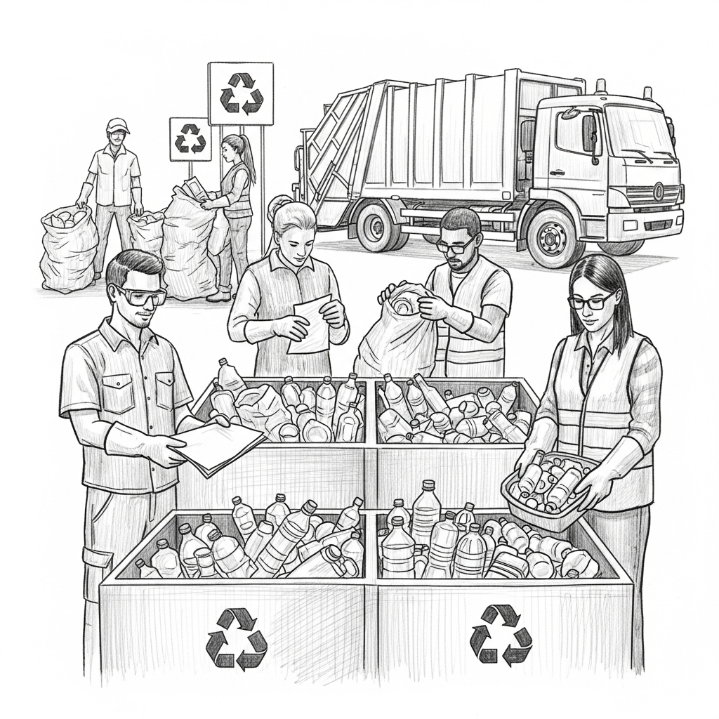 Zdjęcie z realizacji projektu wywozu odpadów