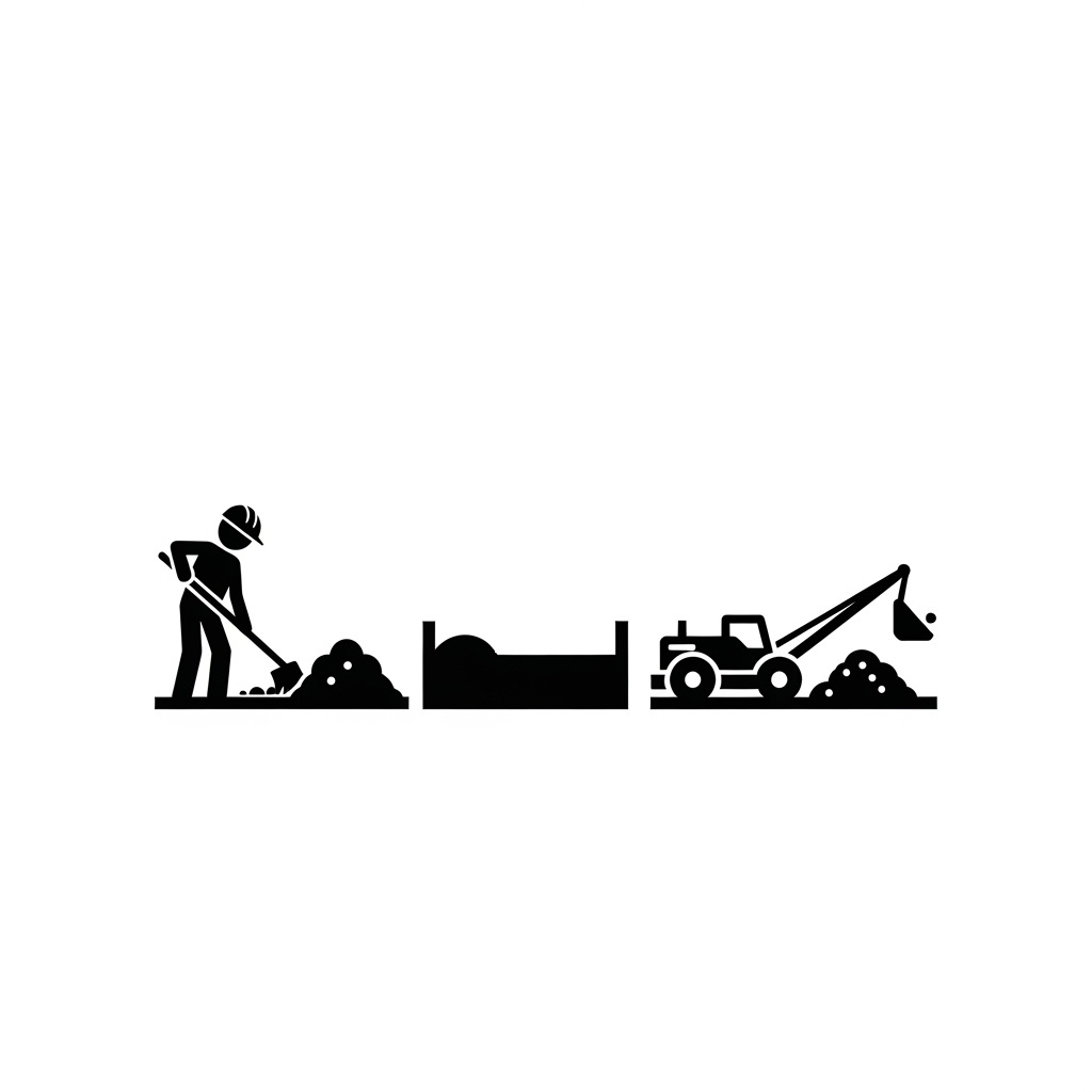 Ikona usługi przygotowanie terenu pod inwestycje